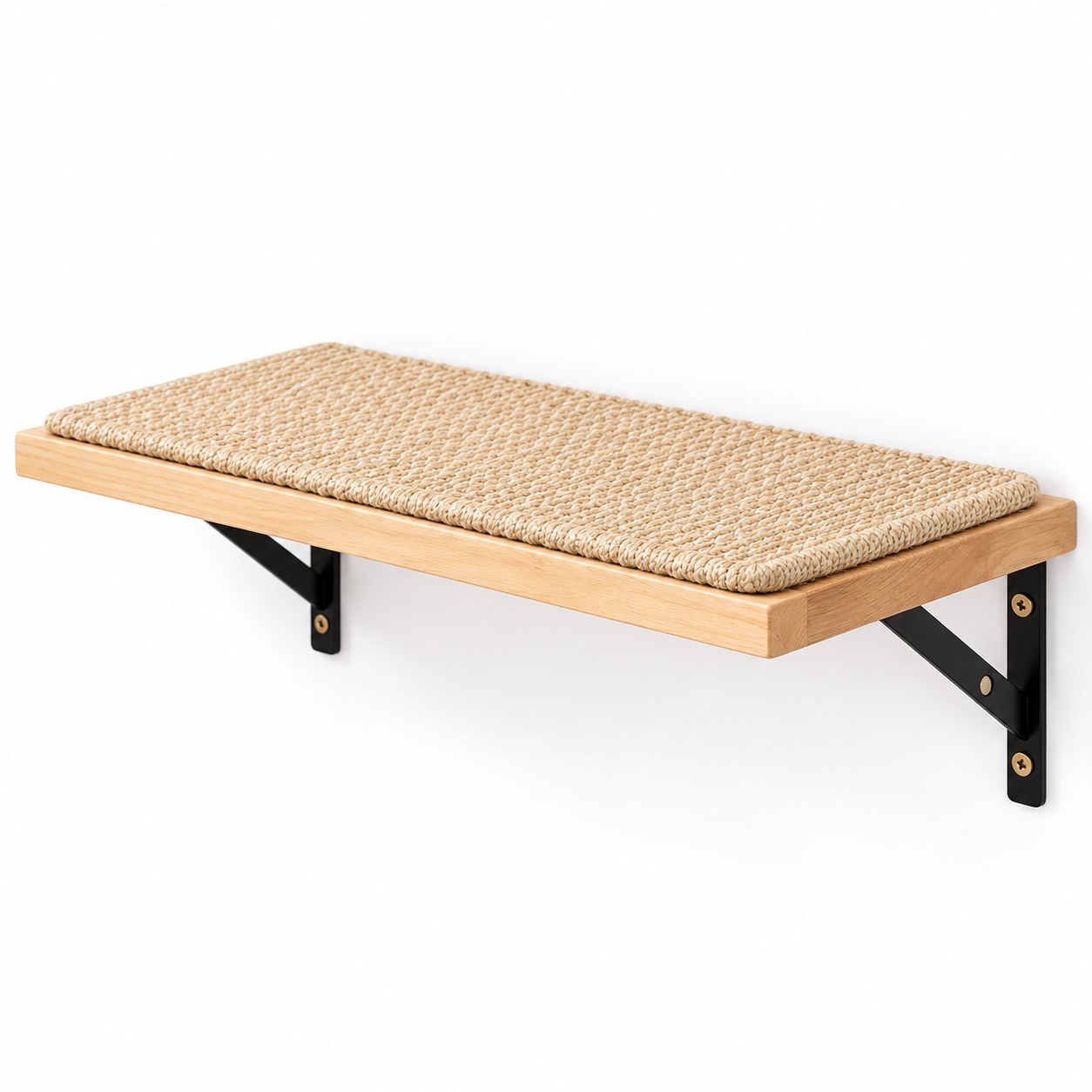 FUKUMARU Cat Wall Shelf, 17 x 10 in, Sisal Mat, view 2
