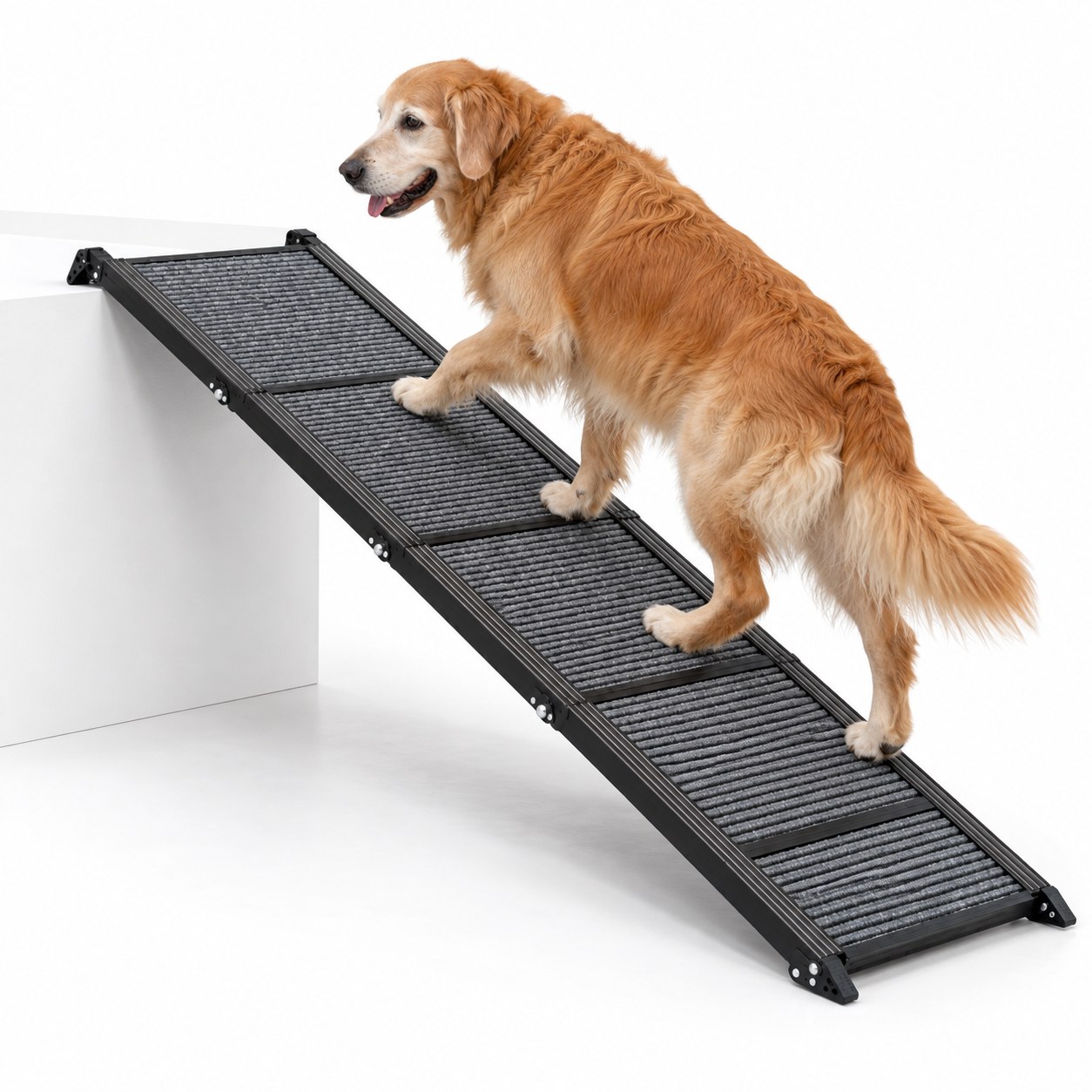 HerCcreta 63" Foldable Aluminum Dog Car Ramp